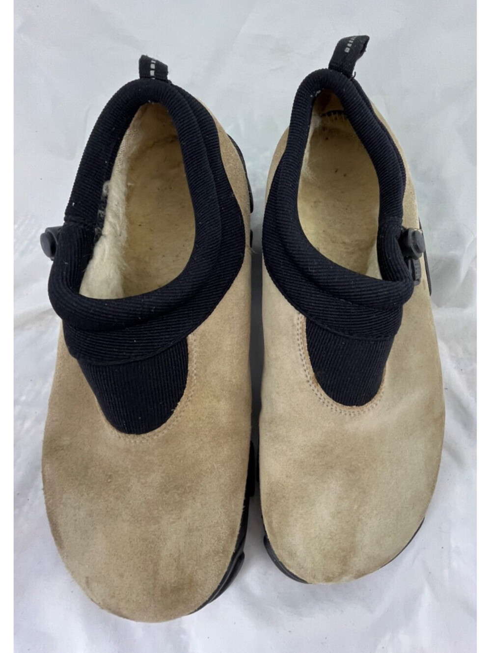 EMU Australia Suede Shearling Slip On Shoes Mens 10 Womens 11 Tan Outdoor